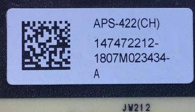 FUENTE PARA TV SONY NUMERO DE PARTE 1-474-722-12 / APS-422(CH) / 147472212 / 1-983-477-13 / PANEL LE650AQP (EL)(A5) / MODELO XBR-65A8F / XBR65A8F	 - Imagen 3